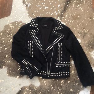 Suede Studded Jacket. Vici Collection!